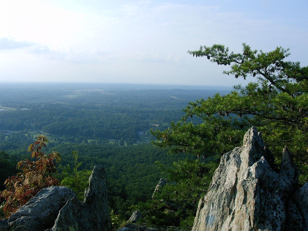 Crowders Mountain State Park summit view near Gastonia, NC